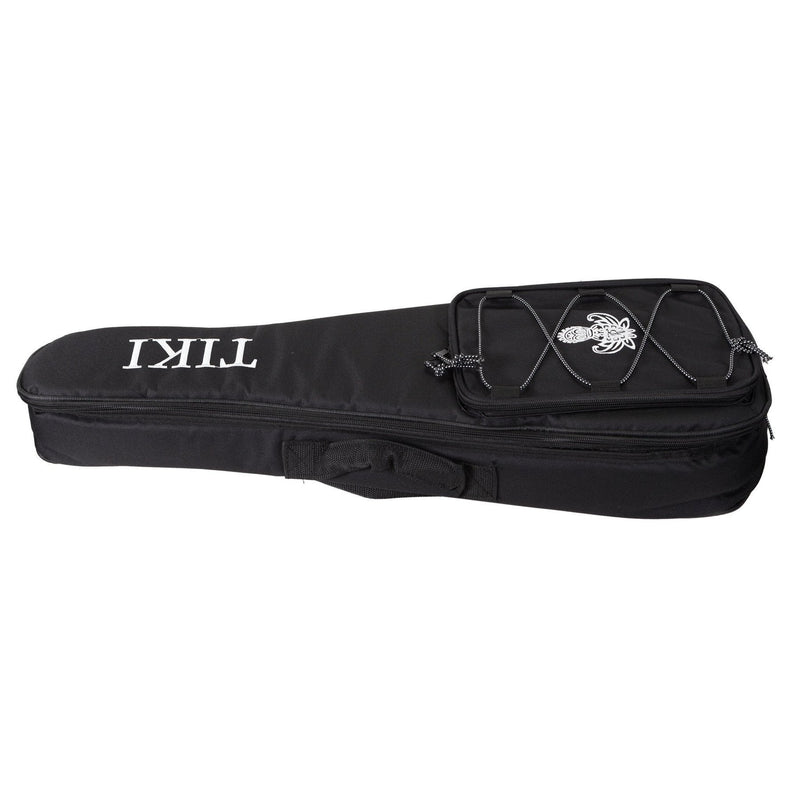 -Tiki '2 Series' Mahogany Flame Top Baritone Ukulele with Gig Bag (Natural Satin)-Living Music