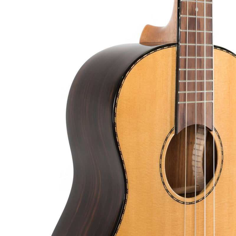 -Tiki '22 Series' Spruce Solid Top Baritone Ukulele with Hard Case (Natural Gloss)-Living Music