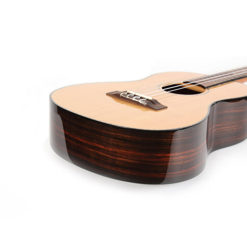 TSB-22-NGL-Tiki '22 Series' Spruce Solid Top Baritone Ukulele with Hard Case (Natural Gloss)-Living Music