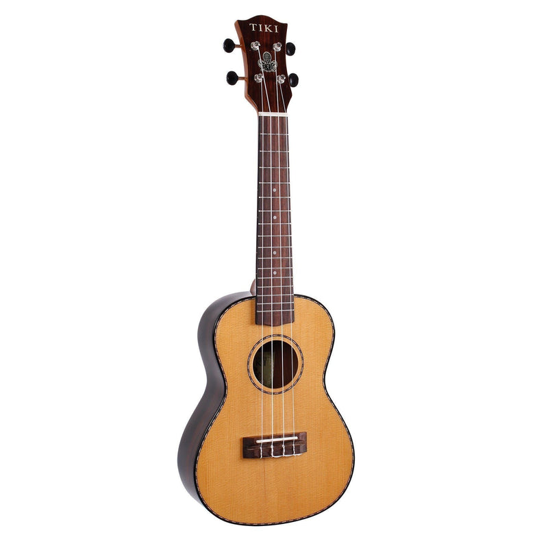 TSC-22-NGL-Tiki '22 Series' Spruce Solid Top Concert Ukulele with Hard Case (Natural Gloss)-Living Music