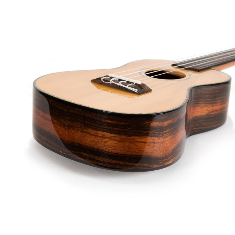 -Tiki '22 Series' Spruce Solid Top Concert Ukulele with Hard Case (Natural Gloss)-Living Music