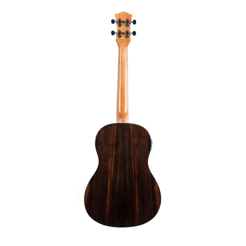 TSB-22P-NGL-Tiki '22 Series' Spruce Solid Top Electric Baritone Ukulele with Hard Case (Natural Gloss)-Living Music