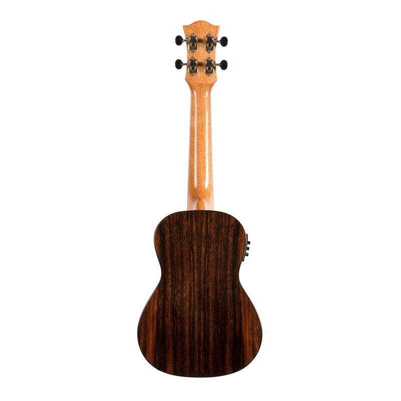 -Tiki '22 Series' Spruce Solid Top Electric Concert Ukulele with Hard Case (Natural Gloss)-Living Music