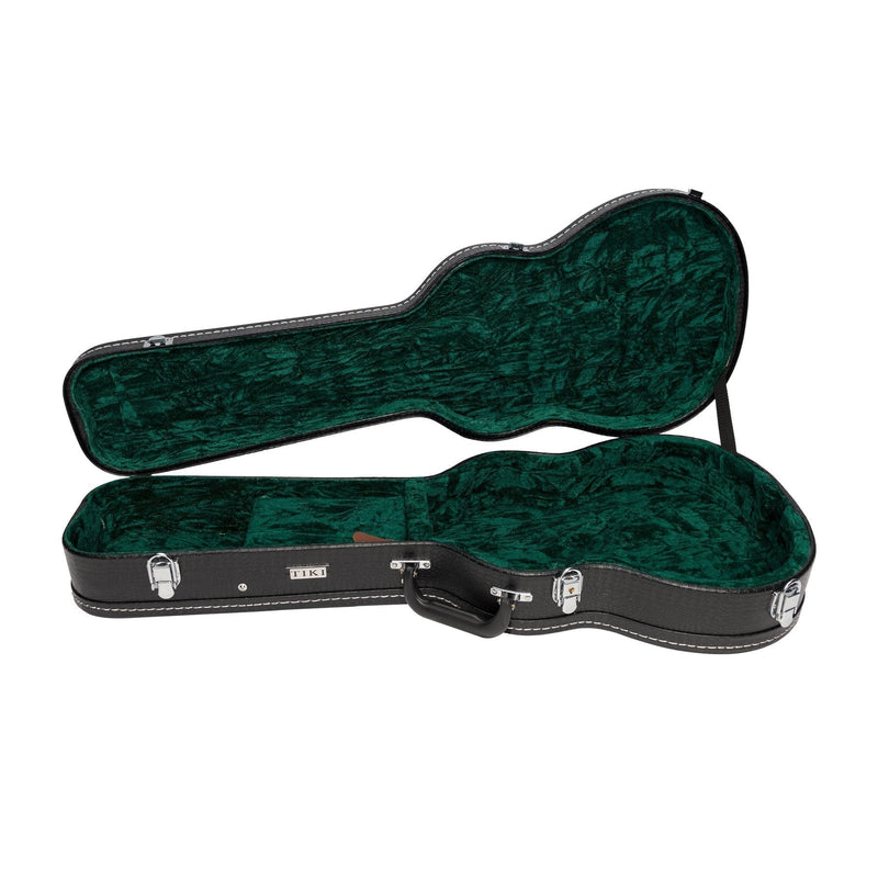 -Tiki '22 Series' Spruce Solid Top Electric Cutaway Baritone Ukulele with Hard Case (Natural Gloss)-Living Music
