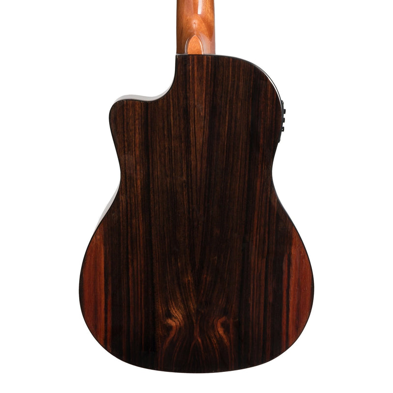 -Tiki '22 Series' Spruce Solid Top Electric Cutaway Baritone Ukulele with Hard Case (Natural Gloss)-Living Music