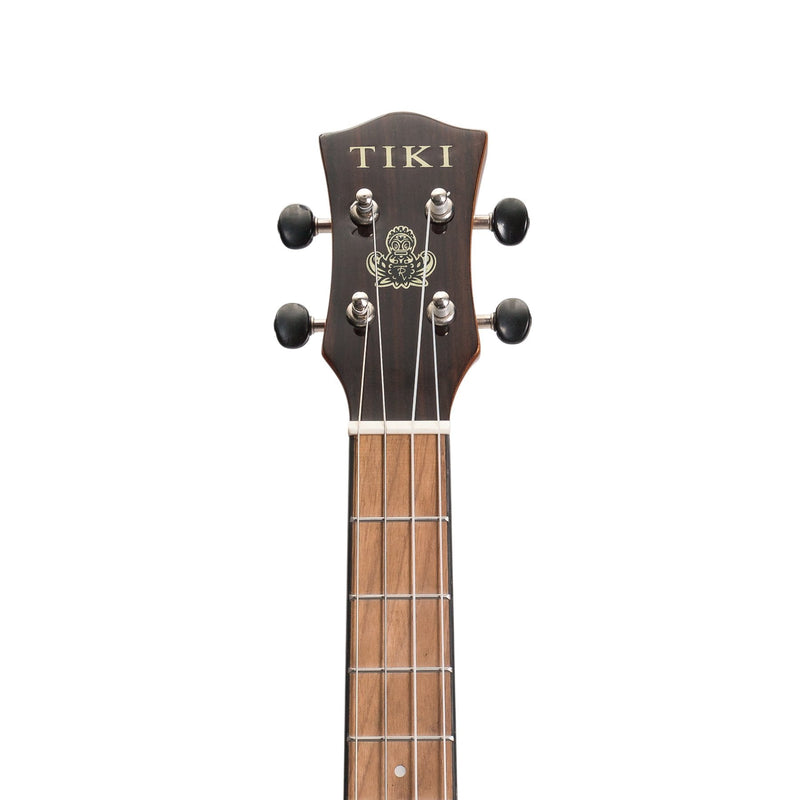 TSB-22CP-NGL-Tiki '22 Series' Spruce Solid Top Electric Cutaway Baritone Ukulele with Hard Case (Natural Gloss)-Living Music