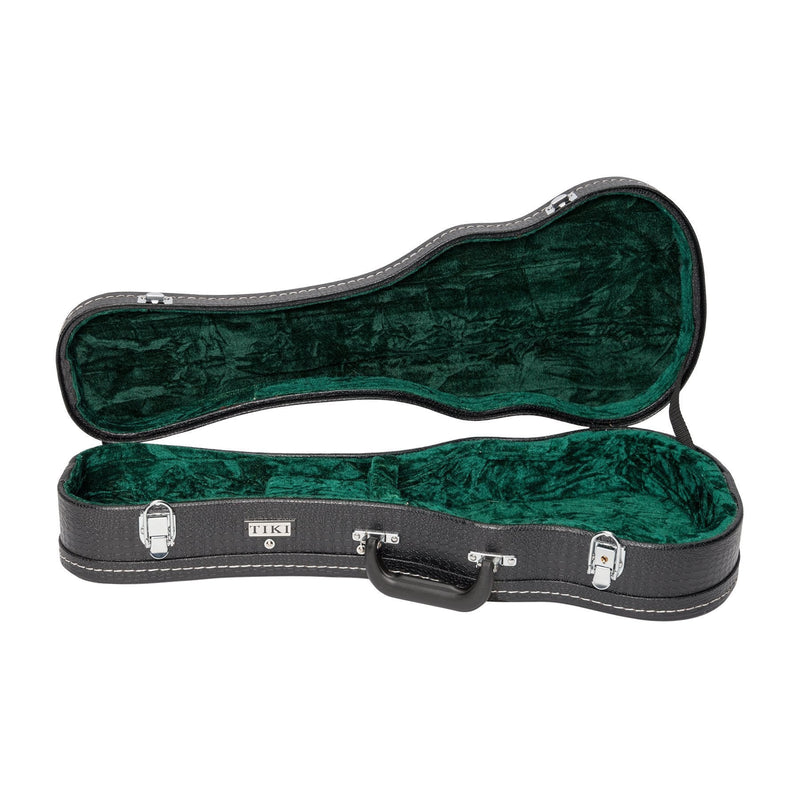 -Tiki '22 Series' Spruce Solid Top Electric Cutaway Concert Ukulele with Hard Case (Natural Gloss)-Living Music