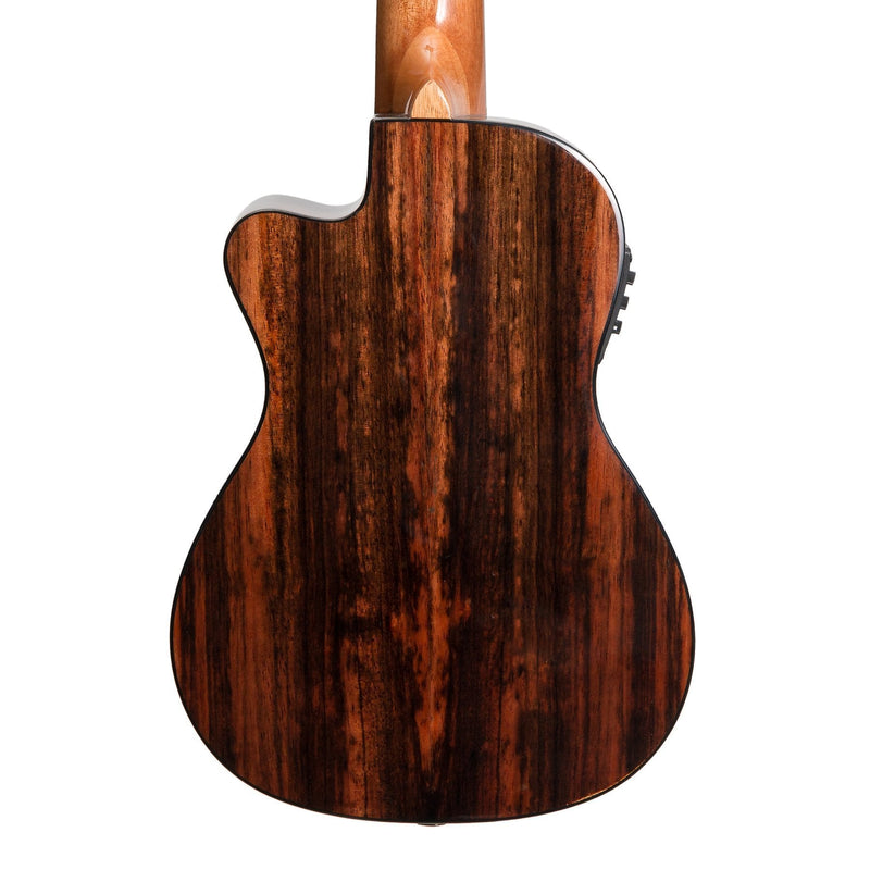 -Tiki '22 Series' Spruce Solid Top Electric Cutaway Concert Ukulele with Hard Case (Natural Gloss)-Living Music