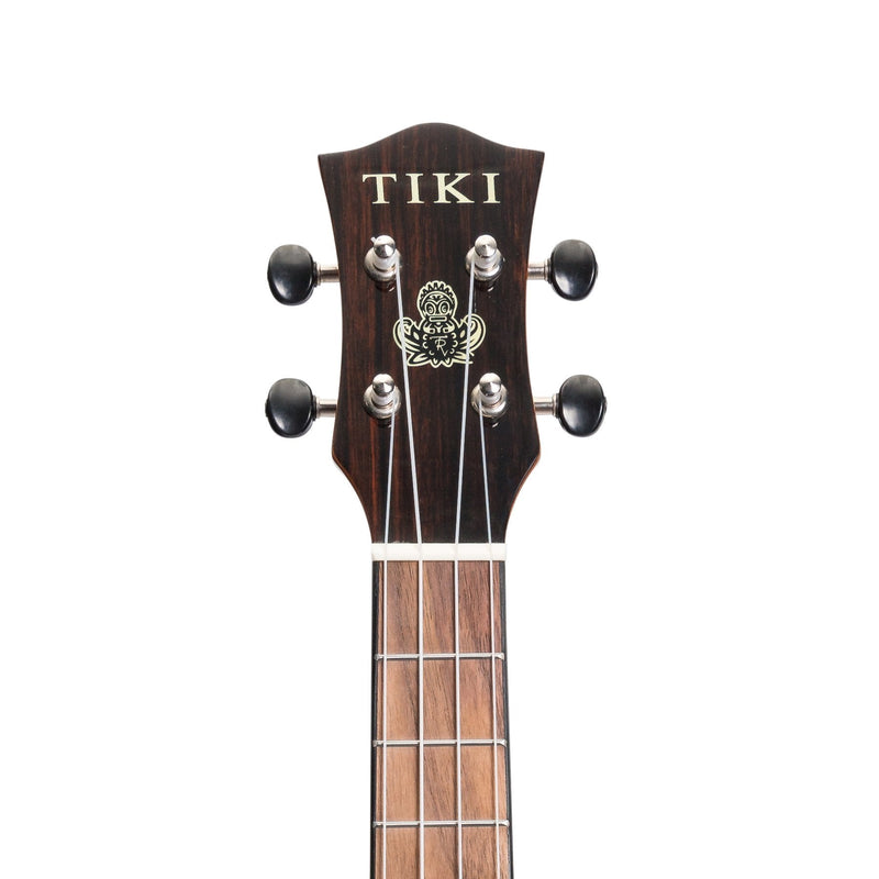 TST-22CP-NGL-Tiki '22 Series' Spruce Solid Top Electric Cutaway Tenor Ukulele with Hard Case (Natural Gloss)-Living Music