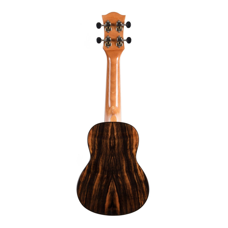 TSS-22-NGL-Tiki '22 Series' Spruce Solid Top Soprano Ukulele with Hard Case (Natural Gloss)-Living Music