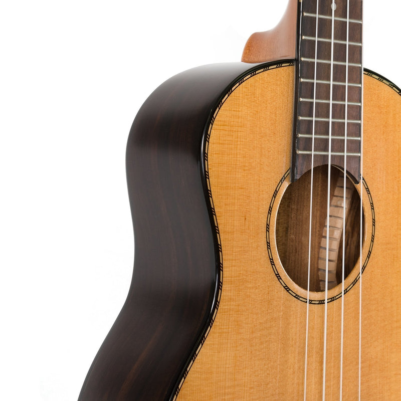 -Tiki '22 Series' Spruce Solid Top Tenor Ukulele with Hard Case (Natural Gloss)-Living Music