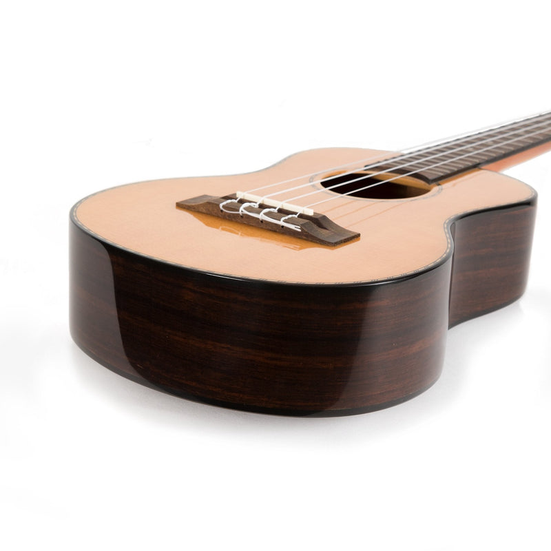 TST-22-NGL-Tiki '22 Series' Spruce Solid Top Tenor Ukulele with Hard Case (Natural Gloss)-Living Music