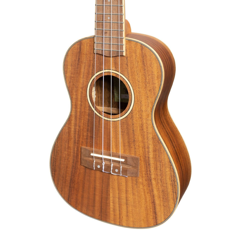 TKC-3-NST-Tiki '3 Series' Koa Concert Ukulele with Gig Bag (Natural Satin)-Living Music