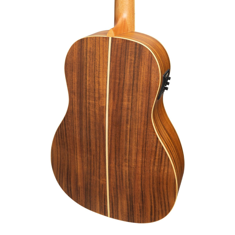 TKB-3P-NST-Tiki '3 Series' Koa Electric Baritone Ukulele with Gig Bag (Natural Satin)-Living Music