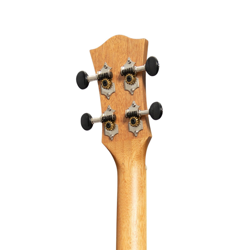 TKB-3P-NST-Tiki '3 Series' Koa Electric Baritone Ukulele with Gig Bag (Natural Satin)-Living Music