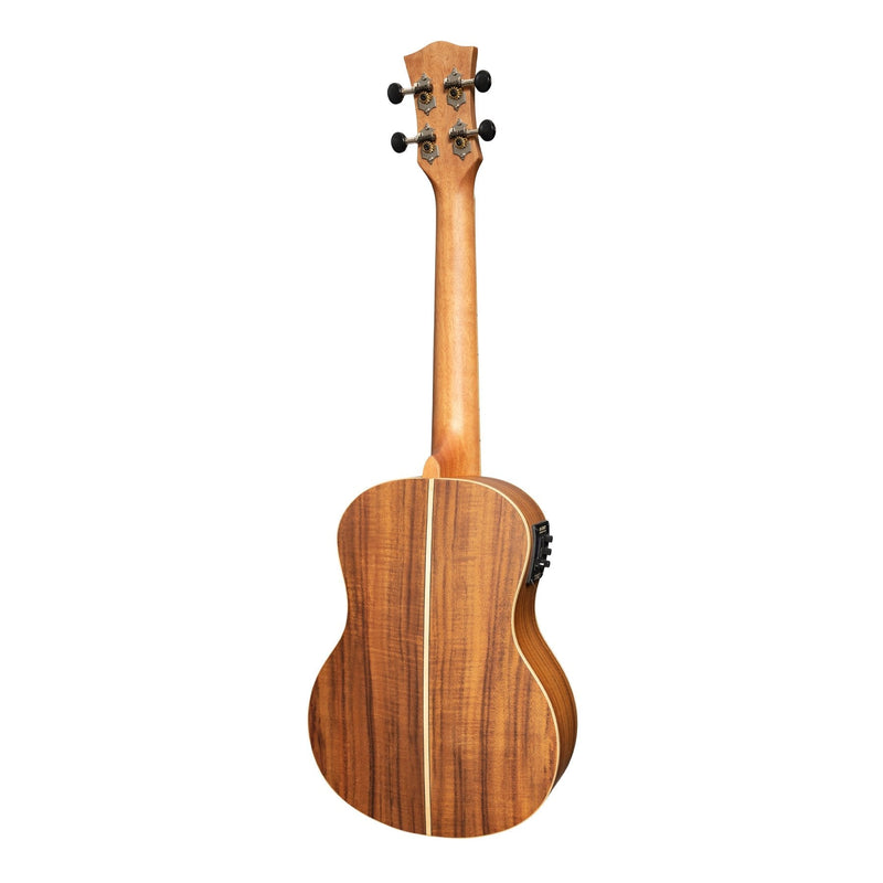 TKT-3P-NST-Tiki '3 Series' Koa Electric Tenor Ukulele with Gig Bag (Natural Satin)-Living Music