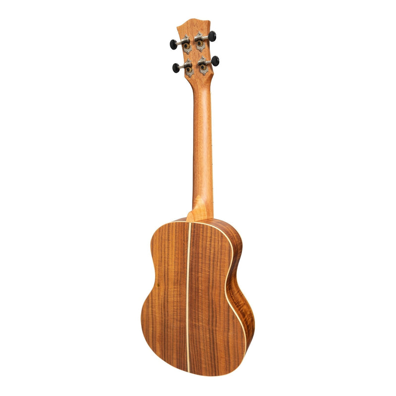 TKT-3-NST-Tiki '3 Series' Koa Tenor Ukulele with Gig Bag (Natural Satin)-Living Music