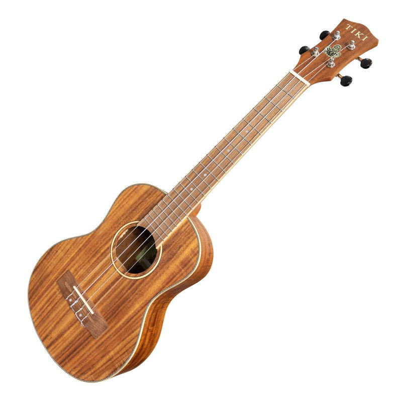 -Tiki '3 Series' Koa Tenor Ukulele with Gig Bag (Natural Satin)-Living Music