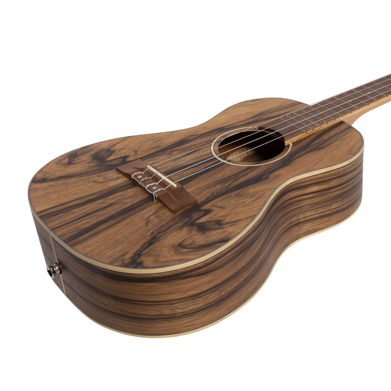 -Tiki '4 Series' Daowood Baritone Ukulele with Gig Bag (Natural Satin)-Living Music