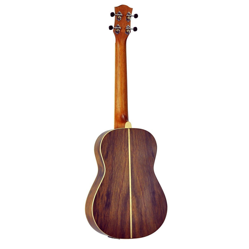 TDB-4P-NST-Tiki '4 Series' Daowood Electric Baritone Ukulele with Gig Bag (Natural Satin)-Living Music