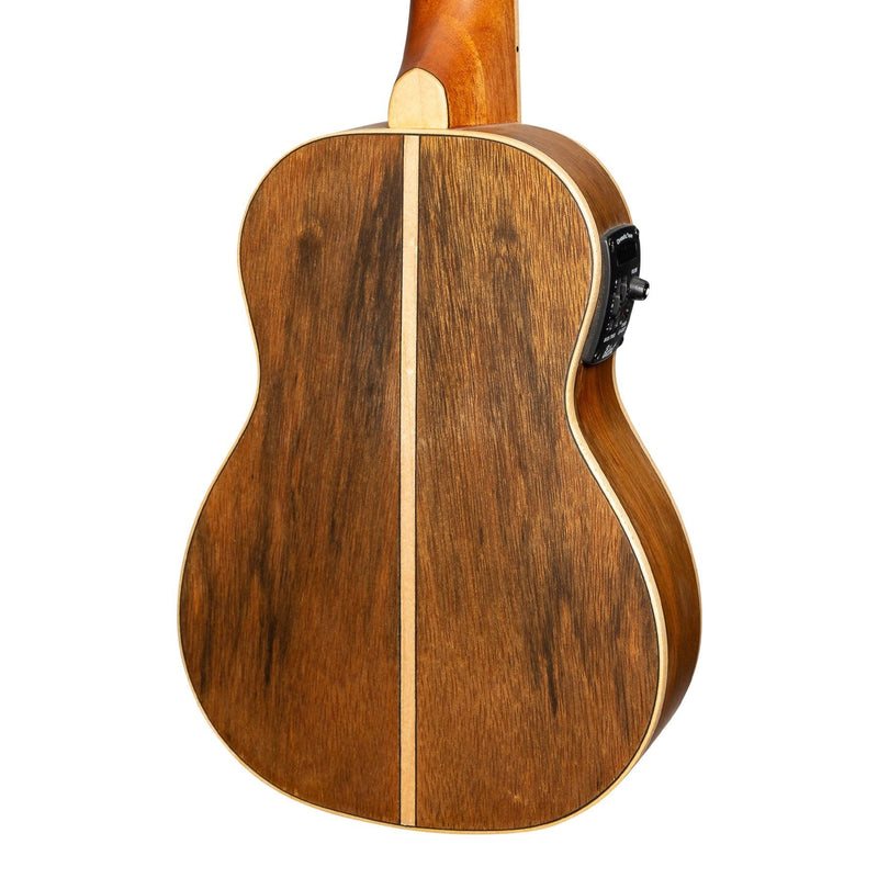 -Tiki '4 Series' Daowood Electric Soprano Ukulele with Gig Bag (Natural Satin)-Living Music