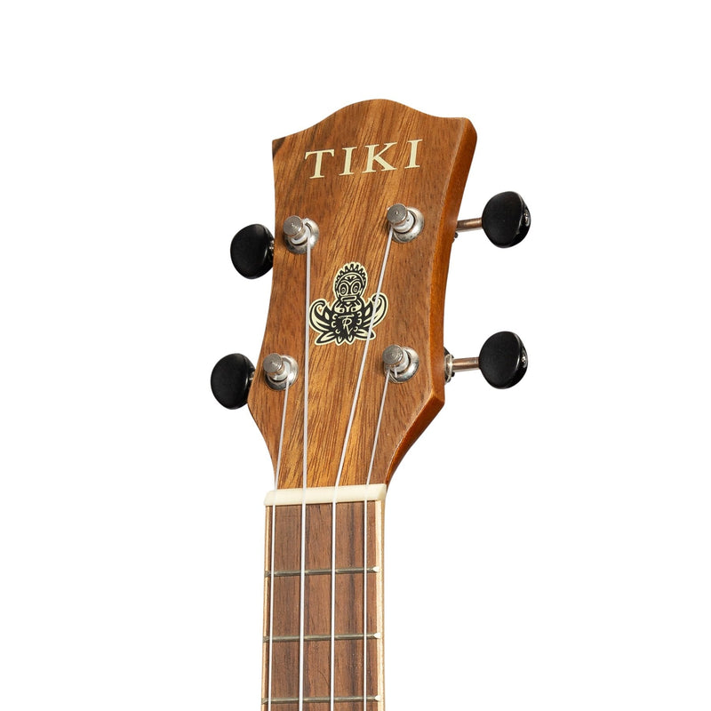 TDS-4P-NST-Tiki '4 Series' Daowood Electric Soprano Ukulele with Gig Bag (Natural Satin)-Living Music