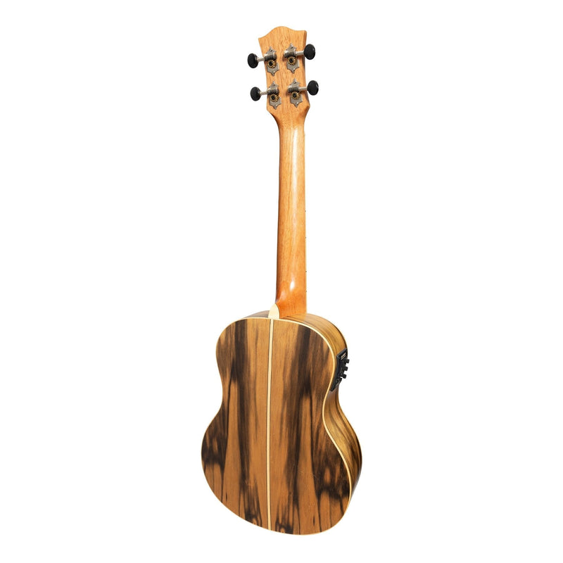 -Tiki '4 Series' Daowood Electric Tenor Ukulele with Gig Bag (Natural Satin)-Living Music