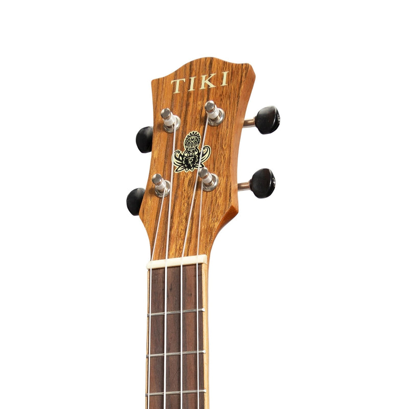 -Tiki '4 Series' Daowood Electric Tenor Ukulele with Gig Bag (Natural Satin)-Living Music