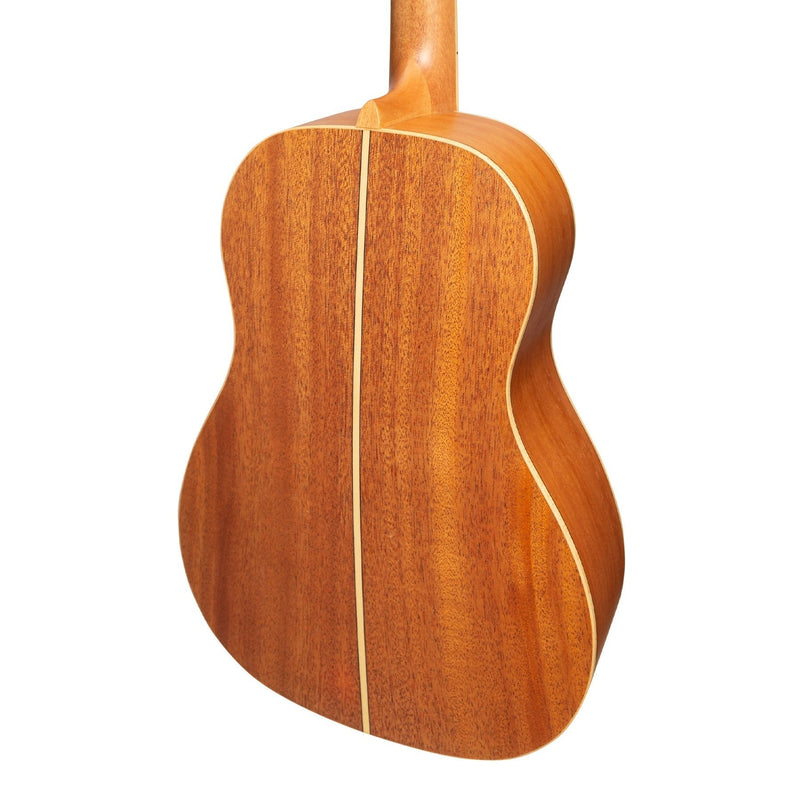 TMB-5-NST-Tiki '5 Series' Mahogany Solid Top Baritone Ukulele with Hard Case (Natural Satin)-Living Music