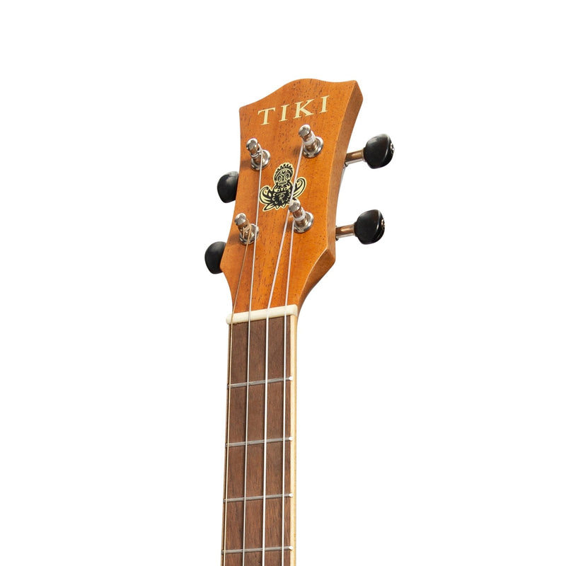 TMB-5-NST-Tiki '5 Series' Mahogany Solid Top Baritone Ukulele with Hard Case (Natural Satin)-Living Music