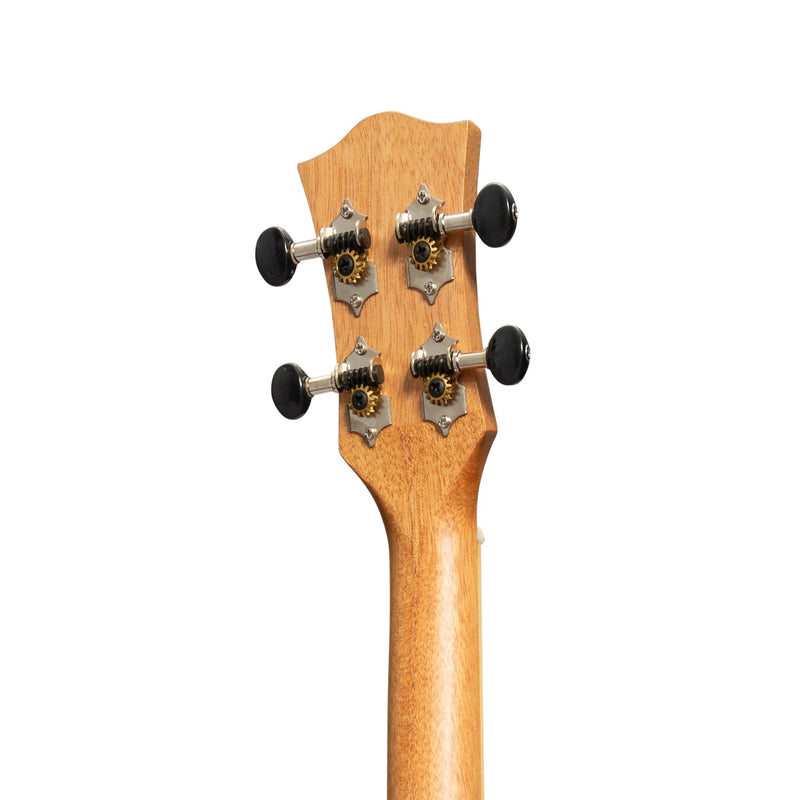 -Tiki '5 Series' Mahogany Solid Top Baritone Ukulele with Hard Case (Natural Satin)-Living Music
