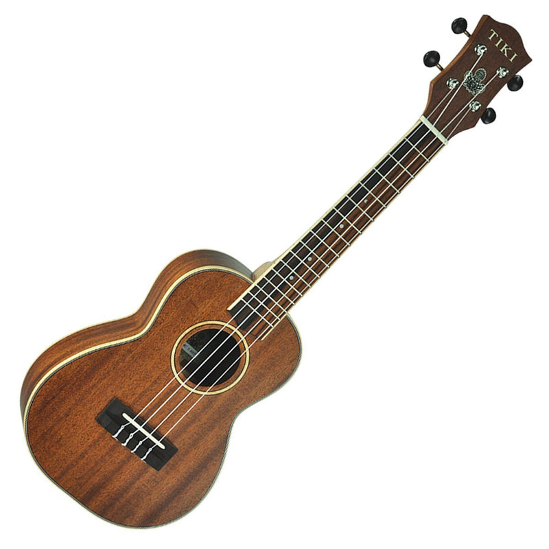 TMC-5-NST-Tiki '5 Series' Mahogany Solid Top Concert Ukulele with Hard Case (Natural Satin)-Living Music