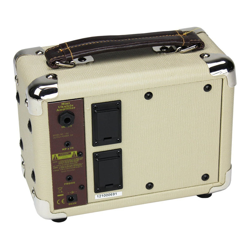 TK-UA1-VWH-Tiki 5 Watt Portable Ukulele Amplifier (Vintage White)-Living Music