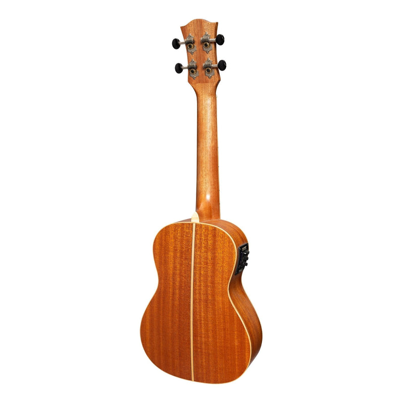 -Tiki '6 Series' Spruce Solid Top Electric Concert Ukulele with Hard Case (Natural Satin)-Living Music