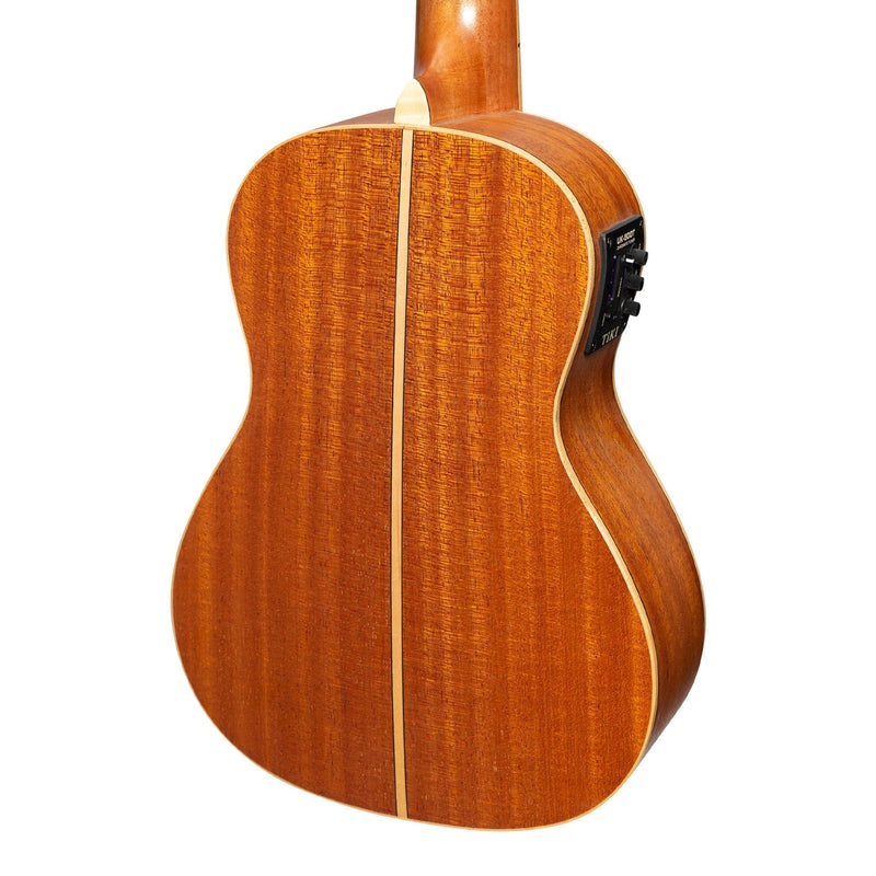-Tiki '6 Series' Spruce Solid Top Electric Concert Ukulele with Hard Case (Natural Satin)-Living Music