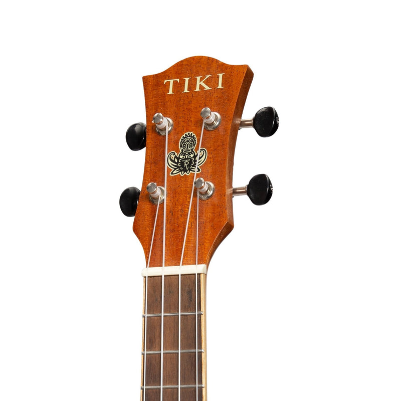 -Tiki '6 Series' Spruce Solid Top Electric Concert Ukulele with Hard Case (Natural Satin)-Living Music