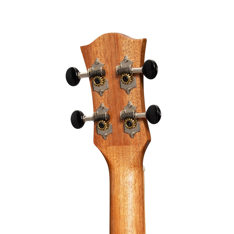 TSC-6P-NST-Tiki '6 Series' Spruce Solid Top Electric Concert Ukulele with Hard Case (Natural Satin)-Living Music