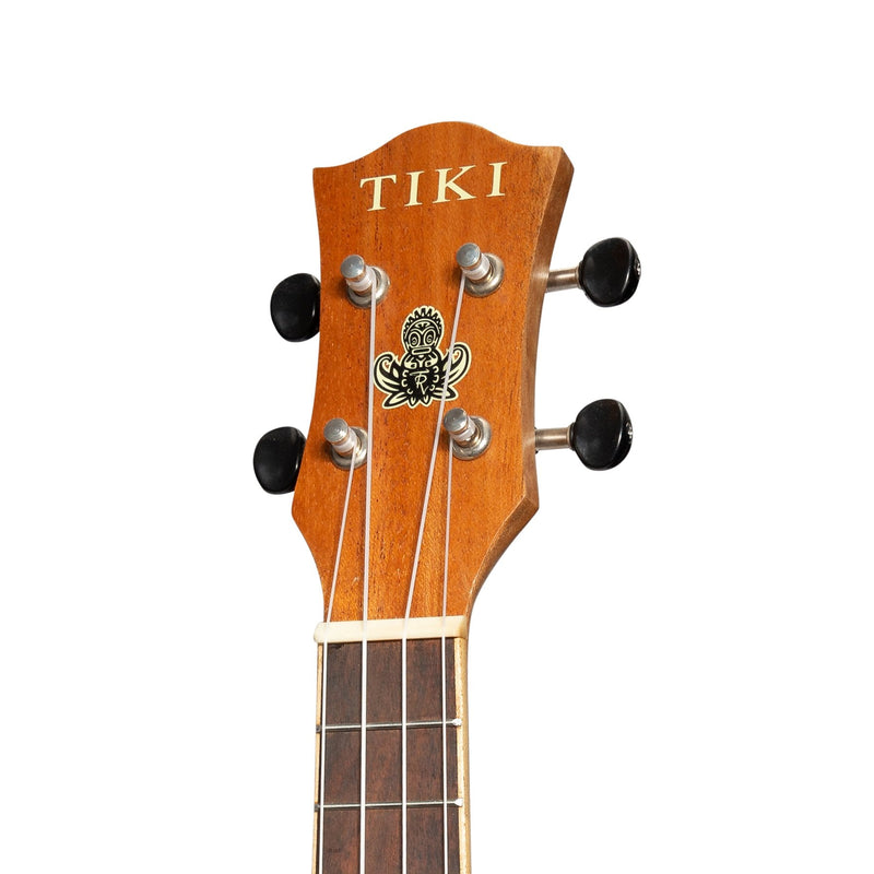 TSS-6P-NST-Tiki '6 Series' Spruce Solid Top Electric Soprano Ukulele with Hard Case (Natural Satin)-Living Music