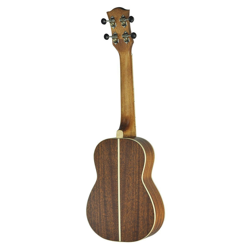 -Tiki '6 Series' Spruce Solid Top Electric Tenor Ukulele with Hard Case (Natural Satin)-Living Music