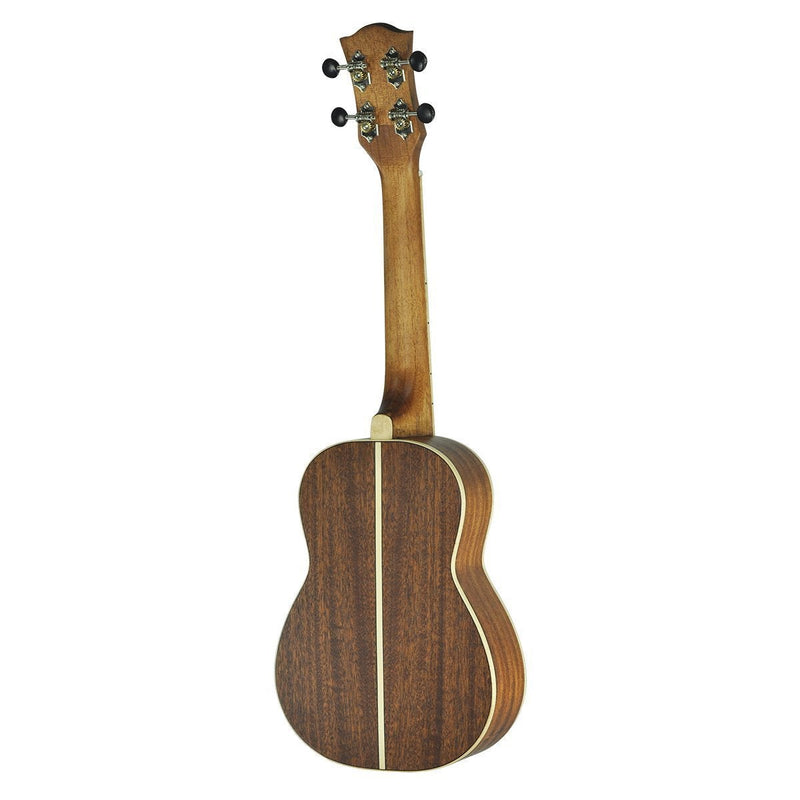 TST-6P-NST-Tiki '6 Series' Spruce Solid Top Electric Tenor Ukulele with Hard Case (Natural Satin)-Living Music