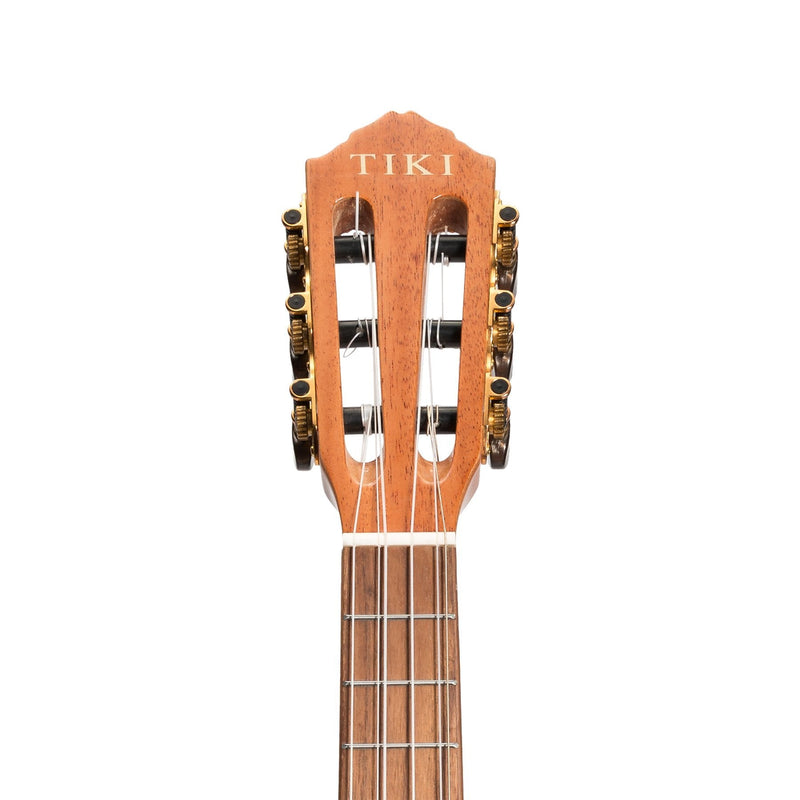 -Tiki 6 String Mahogany Solid Top Electric Ukulele with Gig Bag (Natural Gloss)-Living Music