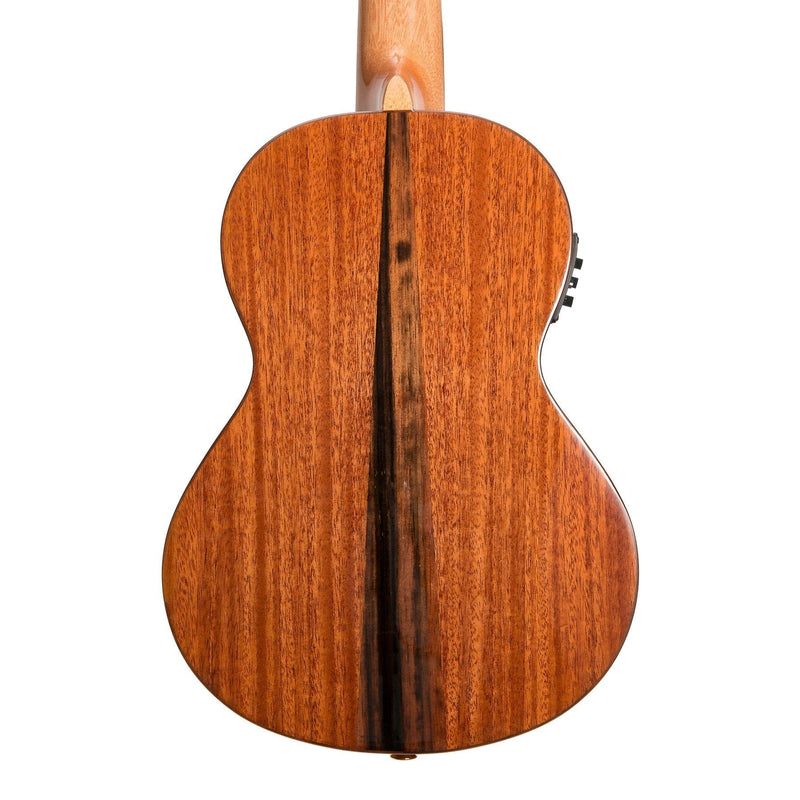-Tiki 6 String Mahogany Solid Top Electric Ukulele with Hard Case (Natural Gloss)-Living Music