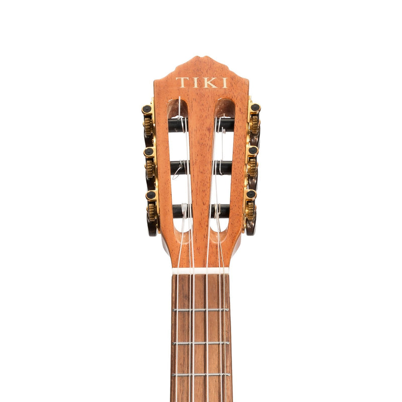 T6E/C-NGL-Tiki 6 String Mahogany Solid Top Electric Ukulele with Hard Case (Natural Gloss)-Living Music