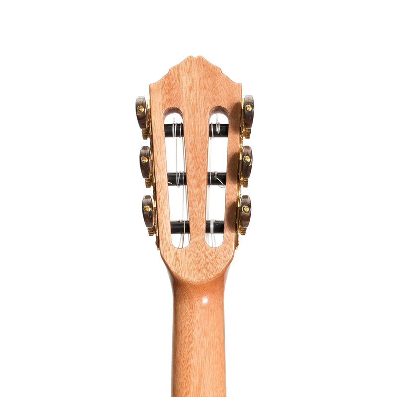 -Tiki 6 String Mahogany Solid Top Electric Ukulele with Hard Case (Natural Gloss)-Living Music