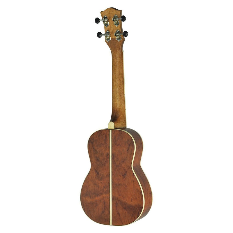 -Tiki '7 Series' Cedar Solid Top Concert Ukulele with Hard Case (Natural Satin)-Living Music