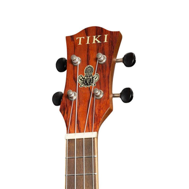 TCS-7P-NST-Tiki '7 Series' Cedar Solid Top Electric Soprano Ukulele with Hard Case (Natural Satin)-Living Music