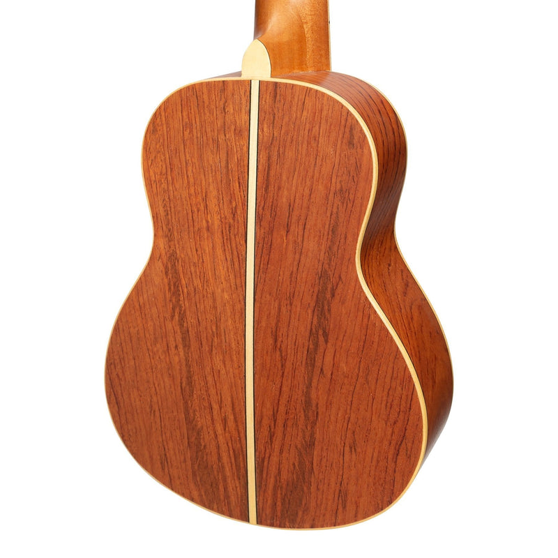 -Tiki '7 Series' Cedar Solid Top Soprano Ukulele with Hard Case (Natural Satin)-Living Music