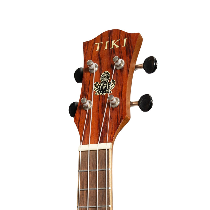 TCS-7-NST-Tiki '7 Series' Cedar Solid Top Soprano Ukulele with Hard Case (Natural Satin)-Living Music