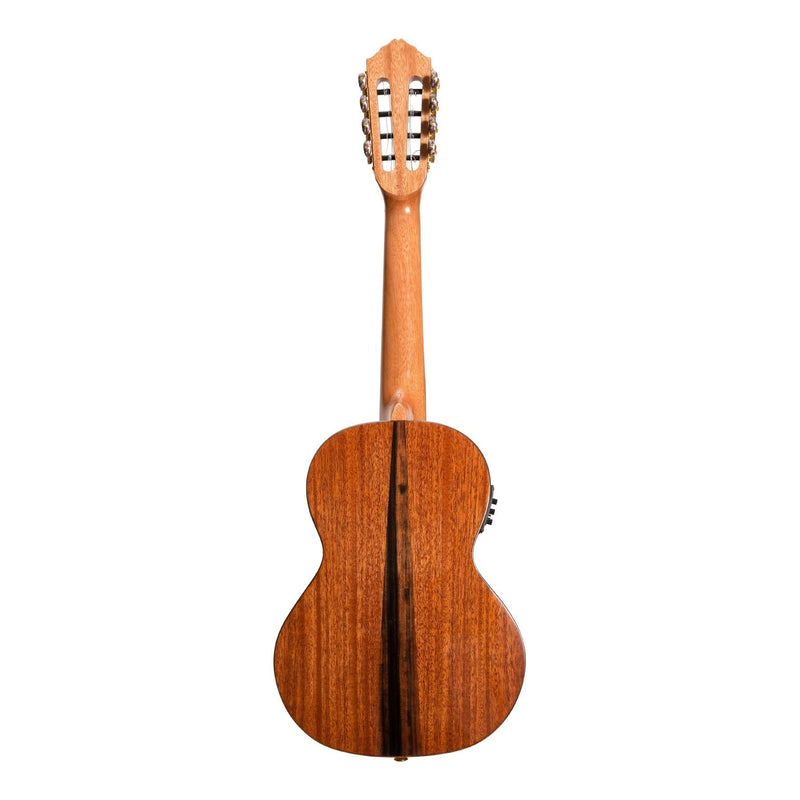 T8E-NGL-Tiki 8 String Mahogany Solid Top Electric Ukulele with Gig Bag (Natural Gloss)-Living Music