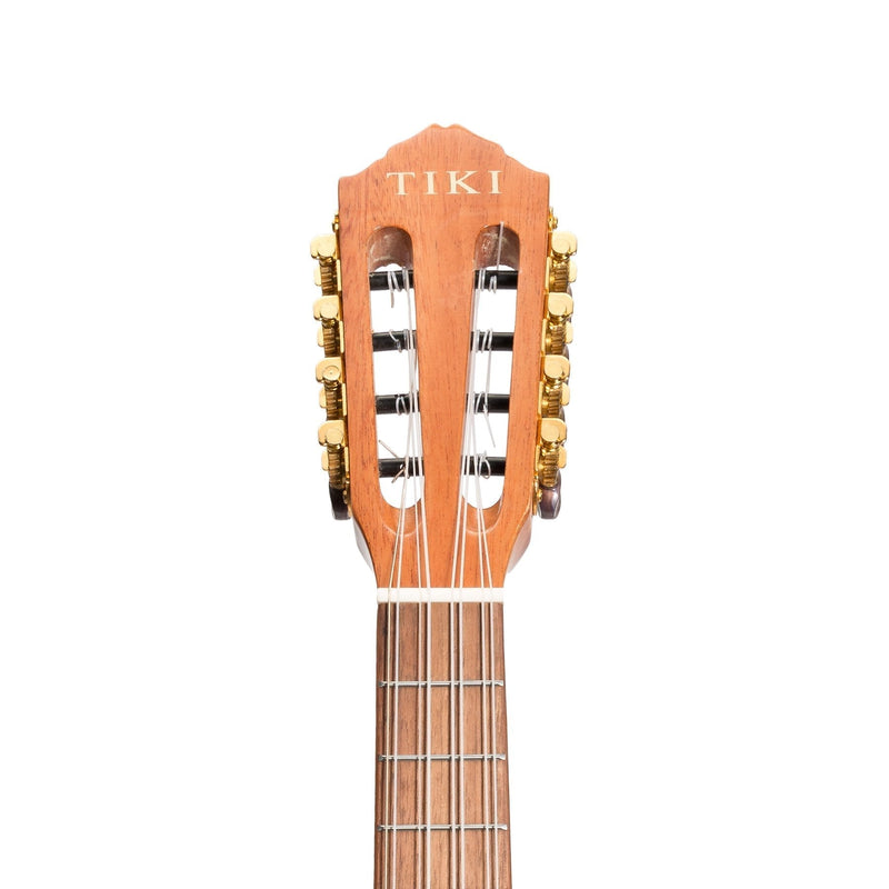 -Tiki 8 String Mahogany Solid Top Electric Ukulele with Hard Case (Natural Gloss)-Living Music
